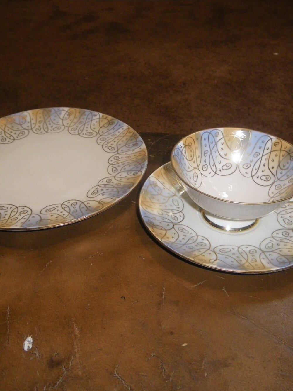 Vintage China Teacup & Saucer Set w/ Plate “Sohumann Arzberg Bavaria”